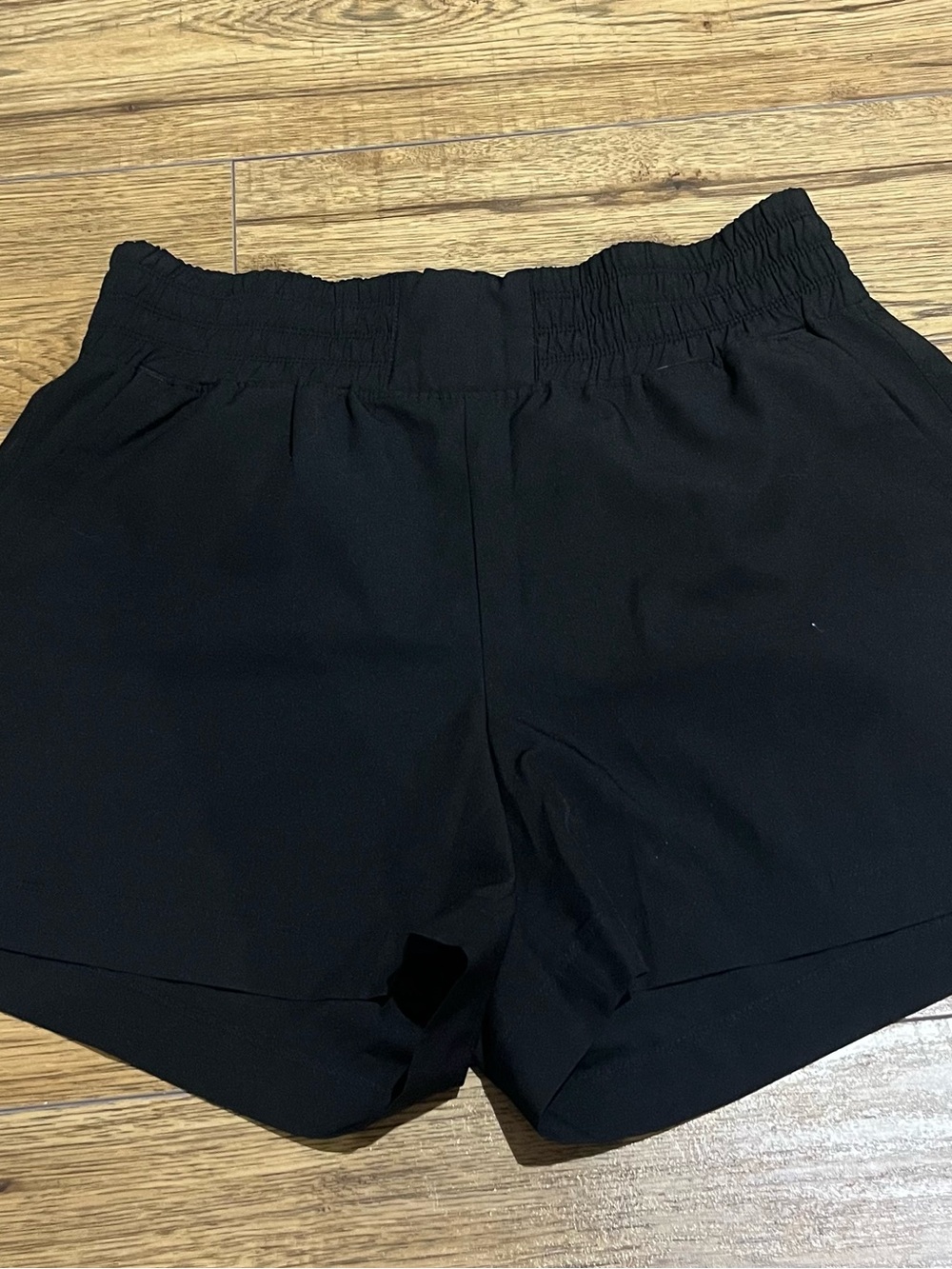 Everyday Black Athletic Shorts with Elastic Waist